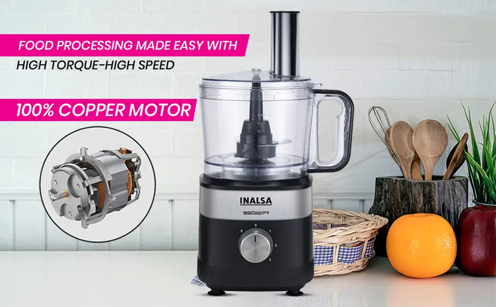 Inalsa Food Processor Inox1000 Pro