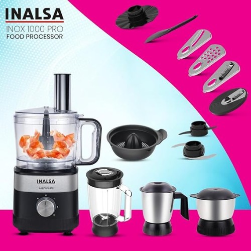 Inalsa Food Processor Inox1000 Pro